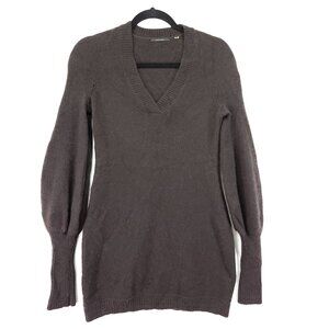 Elie Tahari Cashmere Mohair Sweater Dress XS Balloon Long Sleeve Tunic